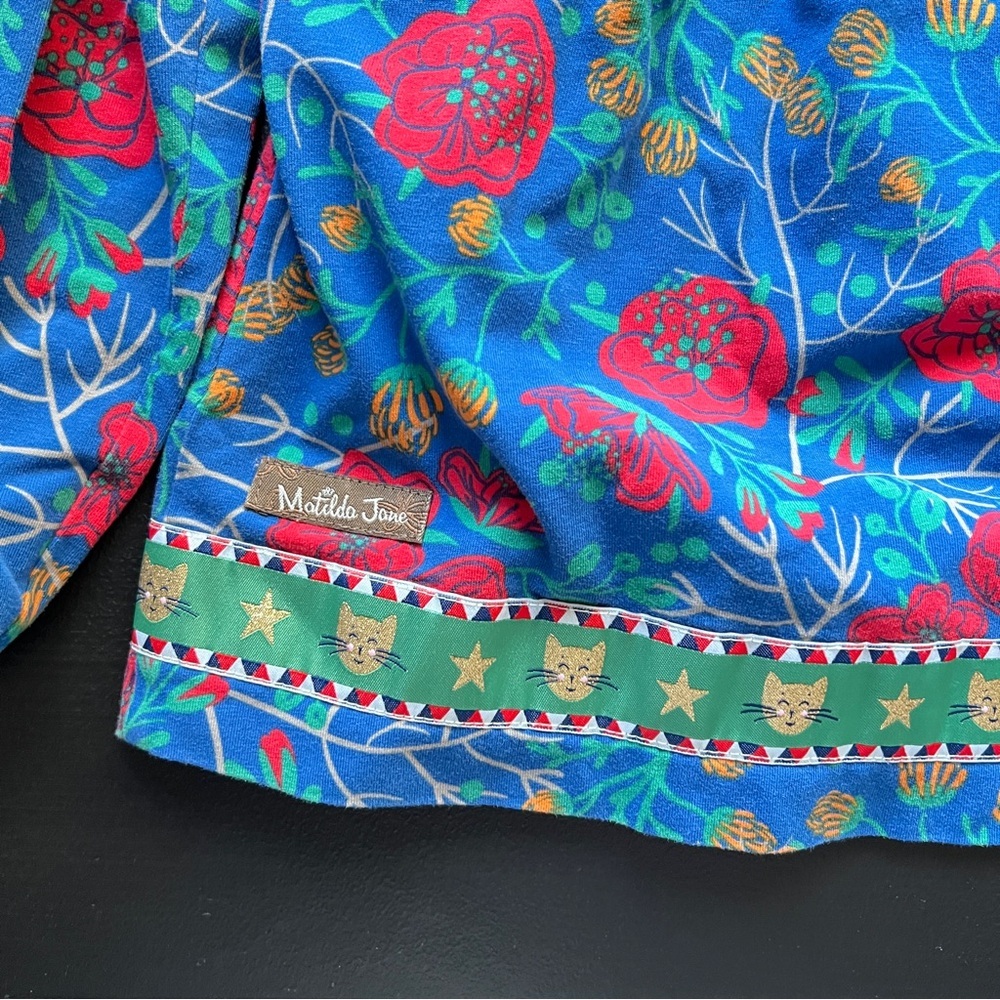 Matilda Jane Make Believe I Believe Tunic Long Sleeve Boho Blue Girls Size 10 - Picture 9 of 10